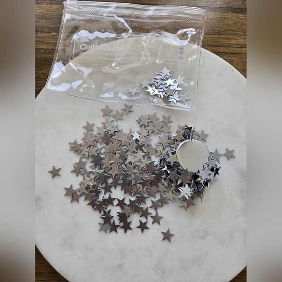 Crate & Barrel Metal Star Shaped Confetti - Picture 4 of 4